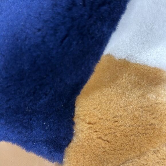 FREE PEOPLE HAPPY THOUGHTS FUR BOOTS IN CAMEL NAVY AND WHITE 37.5 EU - Picture 8 of 11